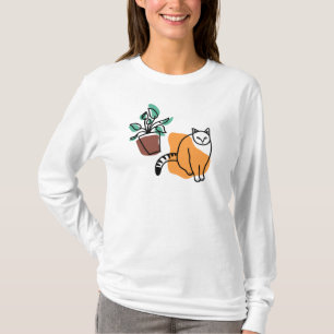 Cat and the plant T-Shirt