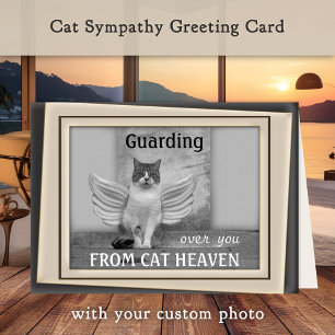 Cat Angel Sympathy Card