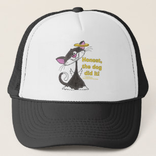 Cat Angel Trucker Hat