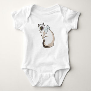 Cat Angel wings Baby Bodysuit