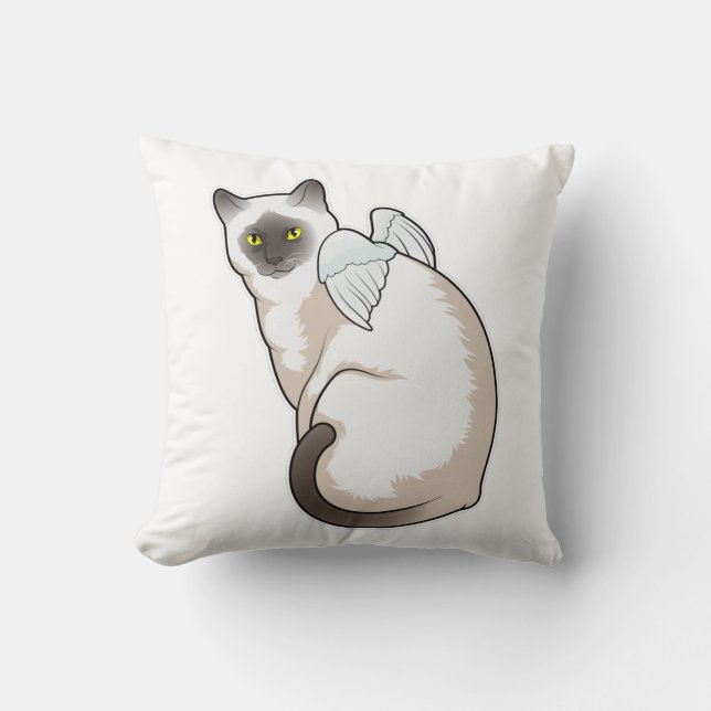 Cat Angel wings Cushion (Front)