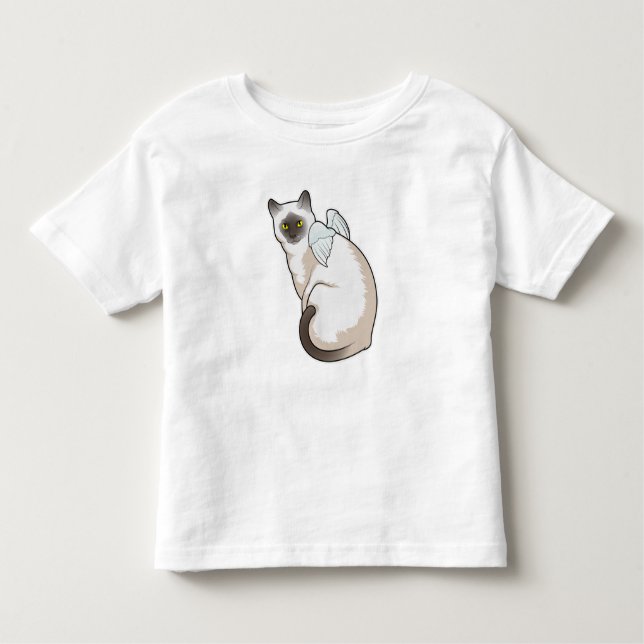 Cat Angel wings Toddler T-Shirt (Front)