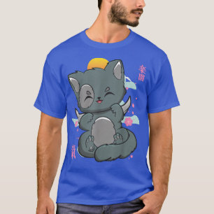 Cat Angelcore Kitten Chibi Anime Neko Pastel Goth  T-Shirt