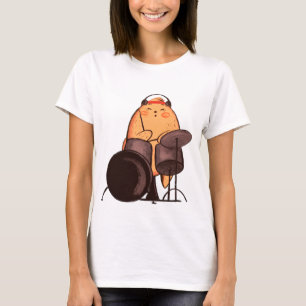 cat, animal, drummer T-Shirt