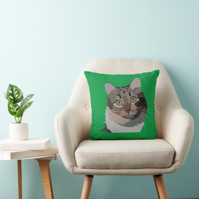 Cat Animal Pet Cat Lover Cushion (Chair)