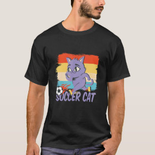 Cat animal playing soccer cat T-Shirt