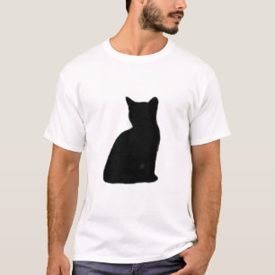 Cat Animal Silhouette Sticker Clipart T-Shirt