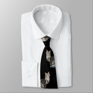 Cat Anime Style Cute Tie