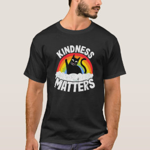 Cat Anti Bullying Rainbow Kindness Matters Sped Te T-Shirt