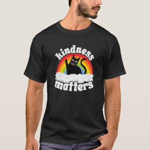 Cat Anti Bullying Rainbow Kindness Matters Sped Te T-Shirt
