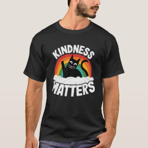 Cat Anti Bullying Rainbow Kindness Matters Sped Te T-Shirt