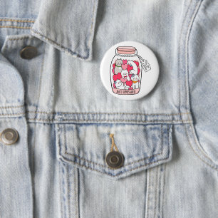 Cat Antidepressant Funny Cat Lover Gift 6 Cm Round Badge