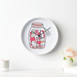 Cat Antidepressant Funny Cat Lover Gift Clock