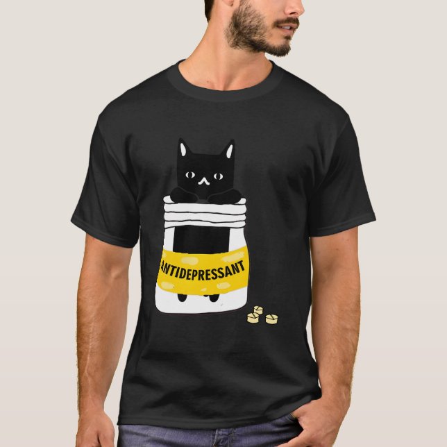 Cat Antidepressant T-Shirt (Front)