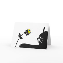 Cat Any Time Greeting Card Blank Inside