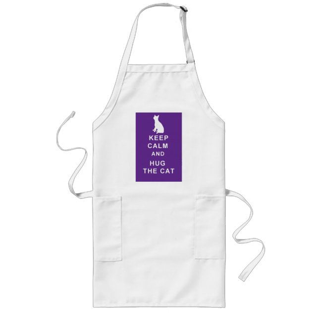 Cat Apron Keep Calm and Hug the Cat (Front)