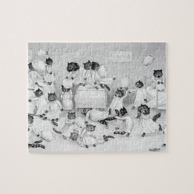 Cat Art by Louis Wain 1900 Jigsaw Puzzle (Horizontal)
