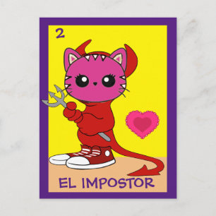 Cat Art Card, The Imposter, Postcard