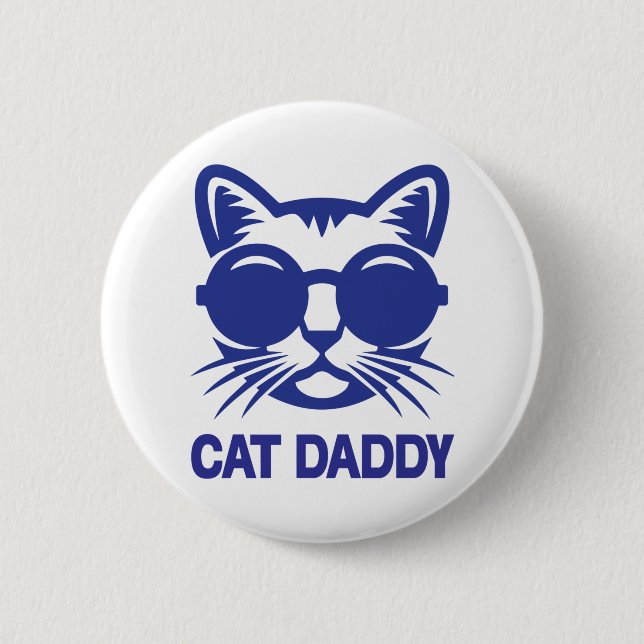 Cat Art Cat Daddy 6 Cm Round Badge (Front)