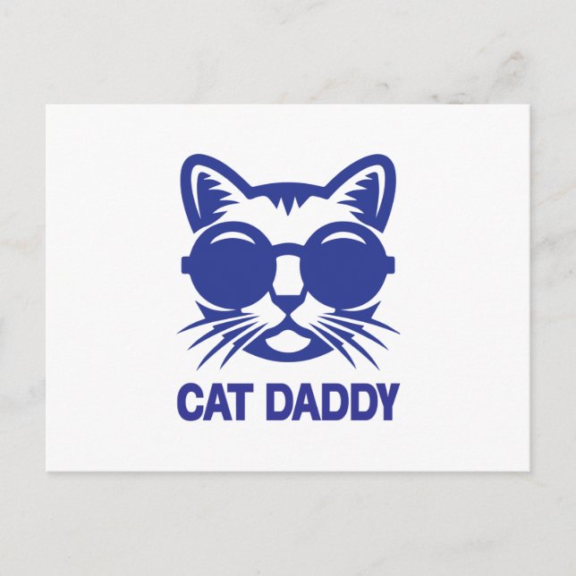 Cat Art Cat Daddy Postcard (Front)