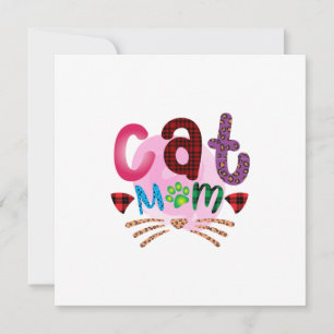 Cat Art Cat Mom_2 Invitation