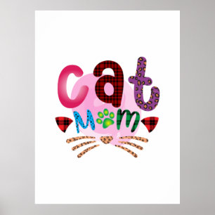 Cat Art Cat Mom_2 Poster