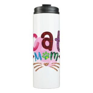 Cat Art Cat Mom_2 Thermal Tumbler