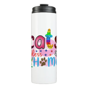 Cat Art Cats Bless Home_2 Thermal Tumbler