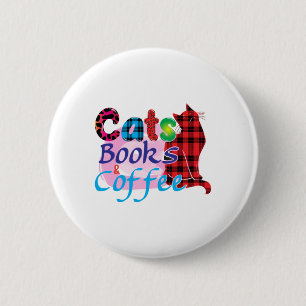 Cat Art Cats Books Coffee_2 6 Cm Round Badge