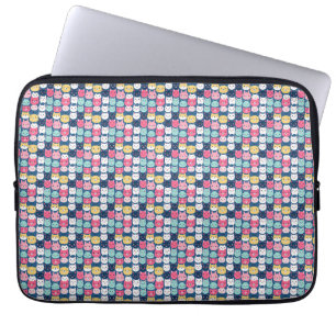 Cat Art Cute Cat Faces Laptop Sleeve