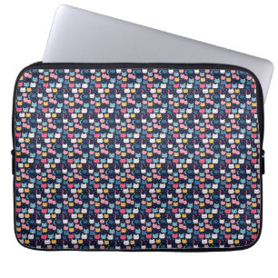 Cat Art Cute Cat Faces Laptop Sleeve