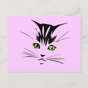 Cat Art Design Postcard