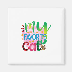 Cat Art My Favourite Cat Magnet