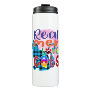 Cat Art Real Men Love Cats Thermal Tumbler