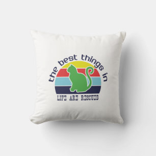 Cat Art The Best Thing In Life Cushion