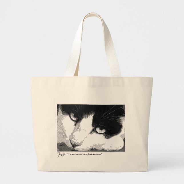 Cat Art Tote Bag (Front)