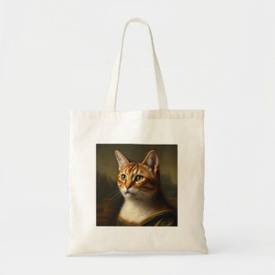 Cat Art Tote Mona Lisa Starry Night Bag