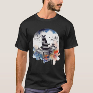 Cat Artwork Architecture Cat Motif Animal Cat T Sh T-Shirt