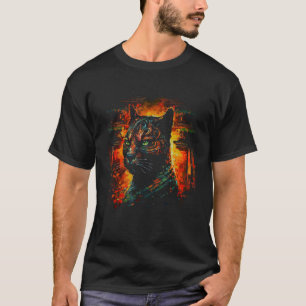 Cat Artwork - Cat Motif Animal Cat T-Shirt