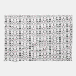 Cat Artwork Cute Cat Pattern Seamless Background Tea Towel