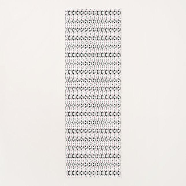 Cat Artwork | Cute Cat Pattern Seamless Background Yoga Mat (Front)