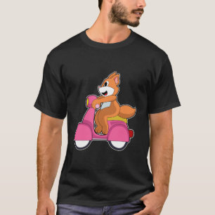 Cat as Biker with Scooter.PNG T-Shirt