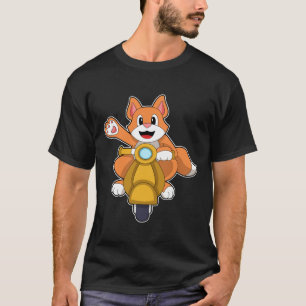 Cat as Biker with Scooter.PNG T-Shirt
