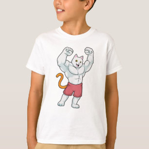 Cat as Bodybuilder with big Muscles T-Shirt