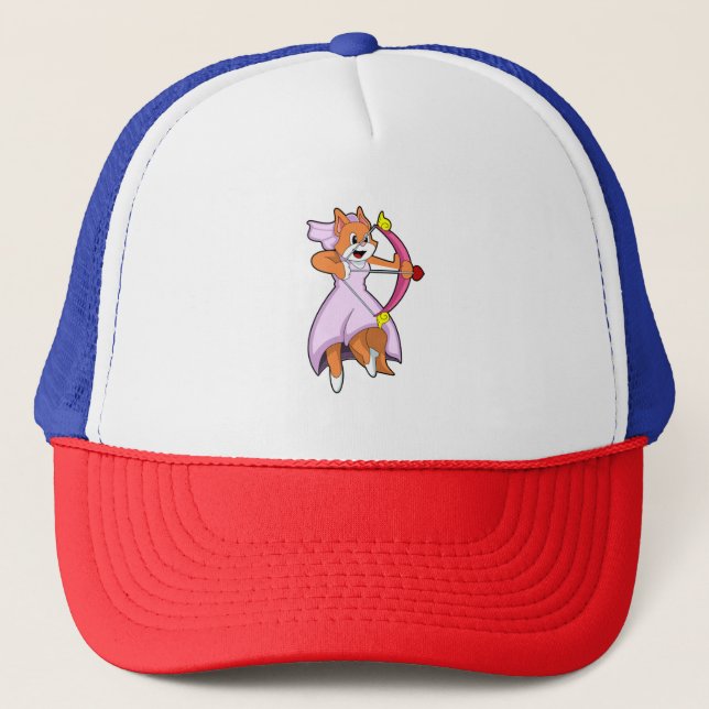 Cat as Bride with Wedding dress.PNG Trucker Hat (Front)