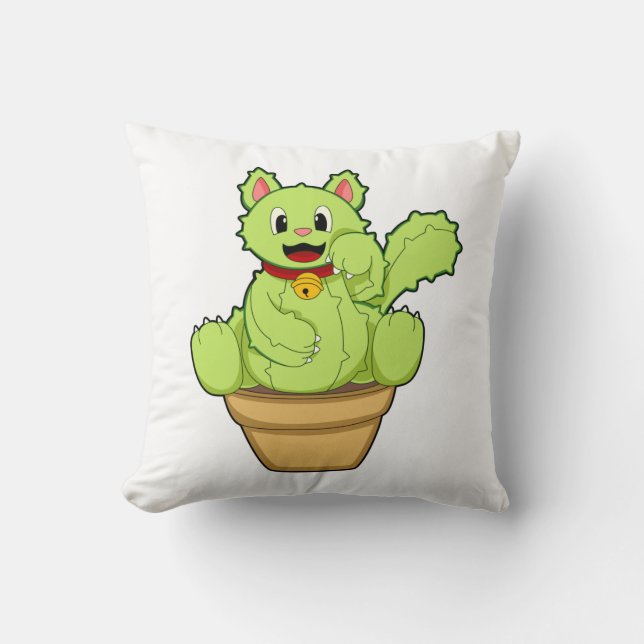 Cat as Cactus Cushion (Front)