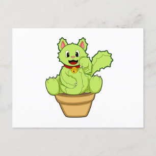 Cat as Cactus Postcard