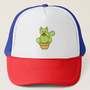 Cat as Cactus Trucker Hat