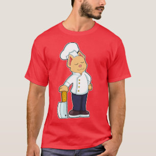 Cat as Cook with Cutting knife T-Shirt
