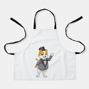 Cat as Groom with Ribbon Apron
